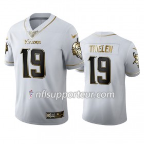 Maillot Homme Minnesota Vikings Adam Thielen 19 Nike Blanc Golden Edition 100th